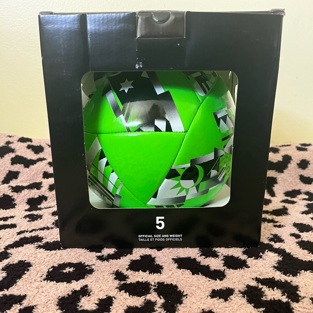 Adidas Green and Black Soccer Ball Size 5 NWT